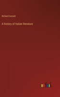 history of Italian literature