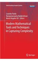 Modern Mathematical Tools and Techniques in Capturing Complexity