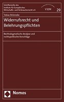 Widerrufsrecht Und Belehrungspflichten