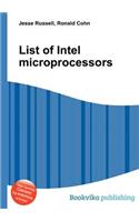 List of Intel Microprocessors