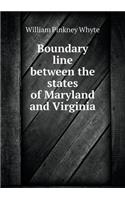 Boundary Line Between the States of Maryland and Virginia