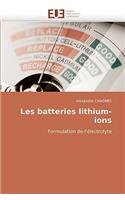 Les Batteries Lithium-Ions