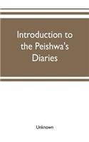 Introduction to the Peishwa's diaries