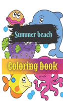 summer beach coloring book