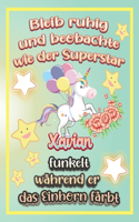 Bleib ruhig und beobachte wie Superstar Xavian funkelt während sie das Einhorn färbt