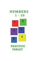 Numbers 1-30 Practice Tablet