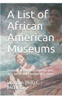 List of African American Museums