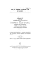 Effective responses to the threat of bioterrorism