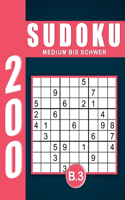 Sudoku Erwachsene Medium Bis Schwer Band 3: Großdruck im DIN A4-Format, 200 Rätsel 9x9 Sudokus für Erwachsene von Medium bis Schwer mit Lösungen Ein tolles Geschenk für Erwachsene und Senioren