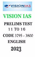 Vision Ias Test ( 11 to 16 ) 2023 English photocopy