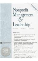 Nonprofit Management & Leadership, Volume 20, Number 1