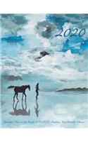 2020- Beautiful Horse on the Beach 2019-2020 Academic Year Monthly Planner: July 2019 To December 2020 Calendar Schedule Organizer with Inspirational Quotes