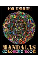 100 Unique Mandalas Coloring Book