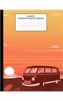 Sunset Composition Notebook