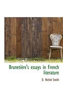 Bruneti Re's Essays in French Literature