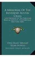 A Memorial Of The Reverend Austin Craig