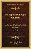 The Baptism Of Roger Williams
