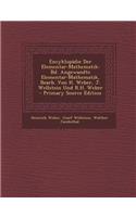 Encyklopadie Der Elementar-Mathematik: Bd. Angewandte Elementar-Mathematik, Bearb. Von H. Weber, J. Wellstein Und R.H. Weber