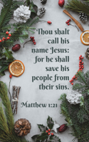 Christmas Bulletin: Call His Name Jesus (Package of 100): Matthew 1:21 (Kjv)