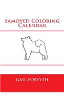 Samoyed Coloring Calendar