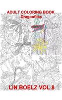 Adult Coloring Book Dragonflies