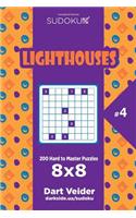 Sudoku Lighthouses - 200 Hard to Master Puzzles 8x8 (Volume 4)