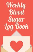 Weekly Blood Sugar Log Book