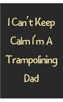 I Can't Keep Calm I'm A Trampolining Dad: Lined Journal, 120 Pages, 6 x 9, Funny Trampolining Gift Idea, Black Matte Finish (I Can't Keep Calm I'm A Trampolining Dad Journal)