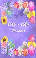 2020 - 2024 - Five Year Planner: Agenda for the next 5 Years - Monthly Schedule Organizer - Appointment, Notebook, Contact List, Important date, Month's Focus, Calendar - 60 Months 