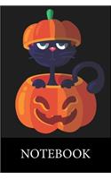 Bat Cat Pumpkins Notebook
