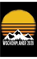 Wochenplaner 2020: Wochenplaner zum notieren, organisieren und planen ca. DIN A5 6x9. Kalender / Terminkalender / Monats- / Tagesübersicht / Kontakt- / Geburtstags lis