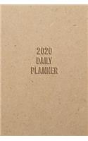 2020 Daily Planner: Everyday Schedule 365 Days Full Page A Day: Calendar Schedule Organizer Appointment Journal Notebook Monthly Weekly Daily Hourly