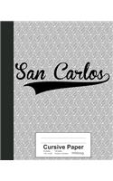 Cursive Paper: SAN CARLOS Notebook(3802 Weezag Cursive Paper Notebook)