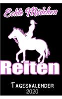 Echte Mädchen Reiten - Tageskalender 2020