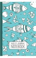 Bullet Journal: Fish Dotted Grid Notebook with 110 Numbered Pages (6x9 inches)