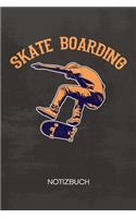 NOTIZBUCH A5 Dotted: Skateboarderin Notizheft GEPUNKTET 120 Seiten - Heelflip Notizblock Skateboardfahrer Skizzenbuch - Rollbrett Geschenk für Skateboarder Skateboardfah