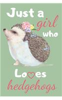 Just A Girl Who Loves Hedgehogs