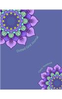 Dotted Grid Journal: Dotted Bullet Journal Notebook with Dot Grid Pages, Classic Notebook Journal, Dot Matrix Notebook, 8.5 x 11, 100 Pages, Unique Mandala Designs for C