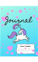 This is MY Journal: Unicorns Hearts and Rainbows