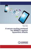 Secure Routing Protocol for Manets Against Byzantine Attacks