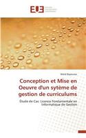 Conception Et Mise En Oeuvre d'Un Syt?me de Gestion de Curriculums