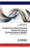 Hybrid Zone-Based Routing Protocol for Secure Communication in Manet