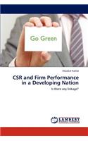 CSR and Firm Performance in a Developing Nation