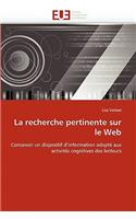 La Recherche Pertinente Sur Le Web: (Omn.Univ.Europ.)