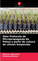 Data Protocolo de Micropropagação de Palma a partir de cultura de células Suspensão