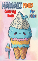 Coloring book for kids ages 8-12 cute kawaii food