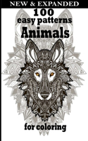 100 easy patterns Animals for coloring