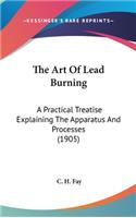 Art Of Lead Burning