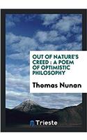 Out of Nature's Creed