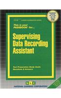 Supervising Data Recording Assistant: Passbooks Study Guide